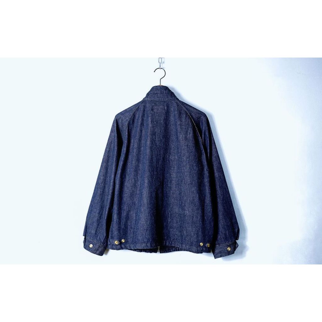 ANDFAMILYS DENIM HARRINGTON JACKET/INDIGO