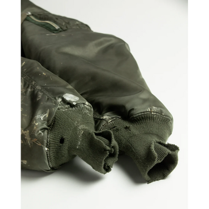 ANACHRONORM AN395 DIRTY NYLON MA-1 OLIVE
