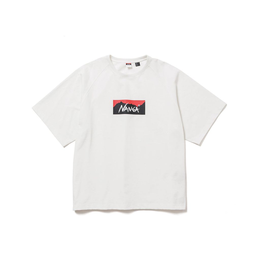 NANGA  ECO HYBRID BOX LOGO LOOSE FIT TEE(UNISEX)