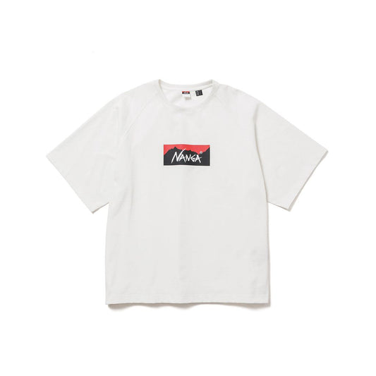 NANGA  ECO HYBRID BOX LOGO LOOSE FIT TEE(UNISEX)
