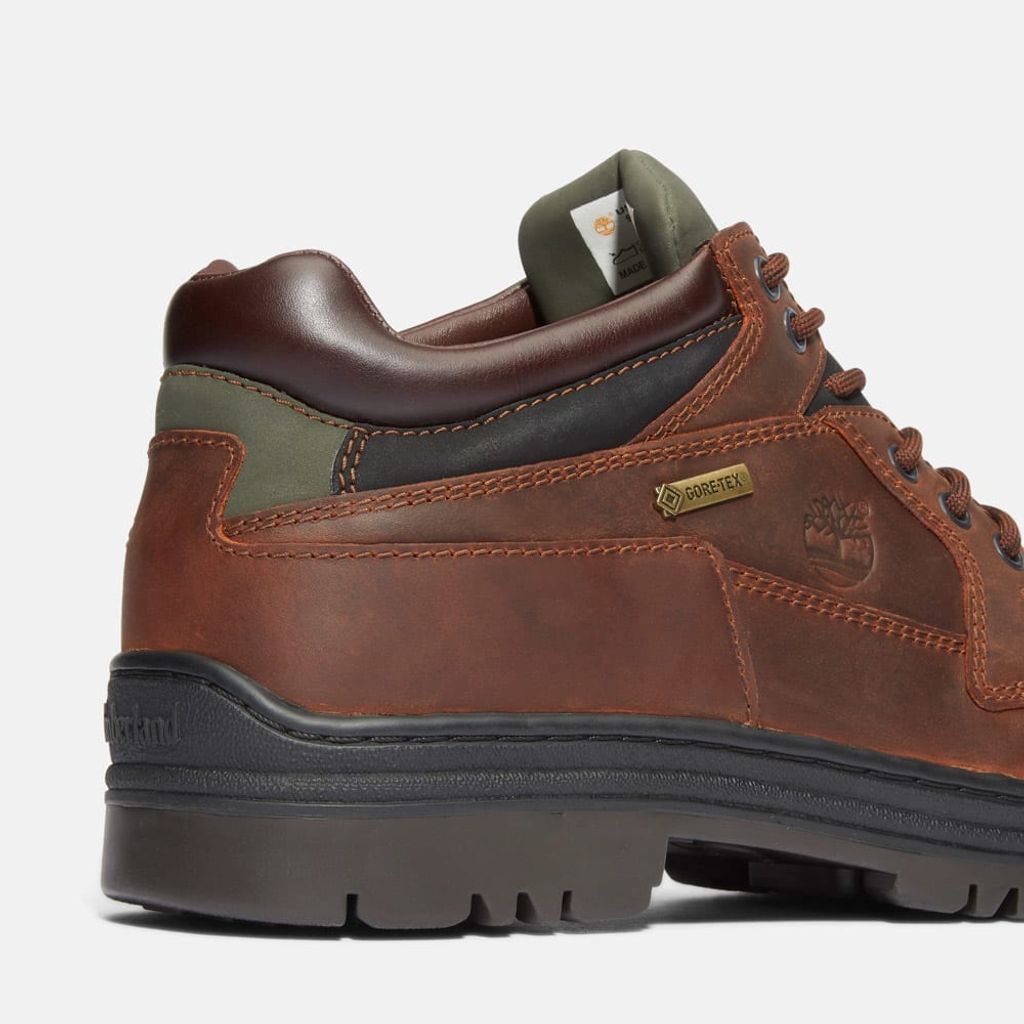 Timberland ヘリテージ GTX モックトゥ ミッド メンズ (BROWN)