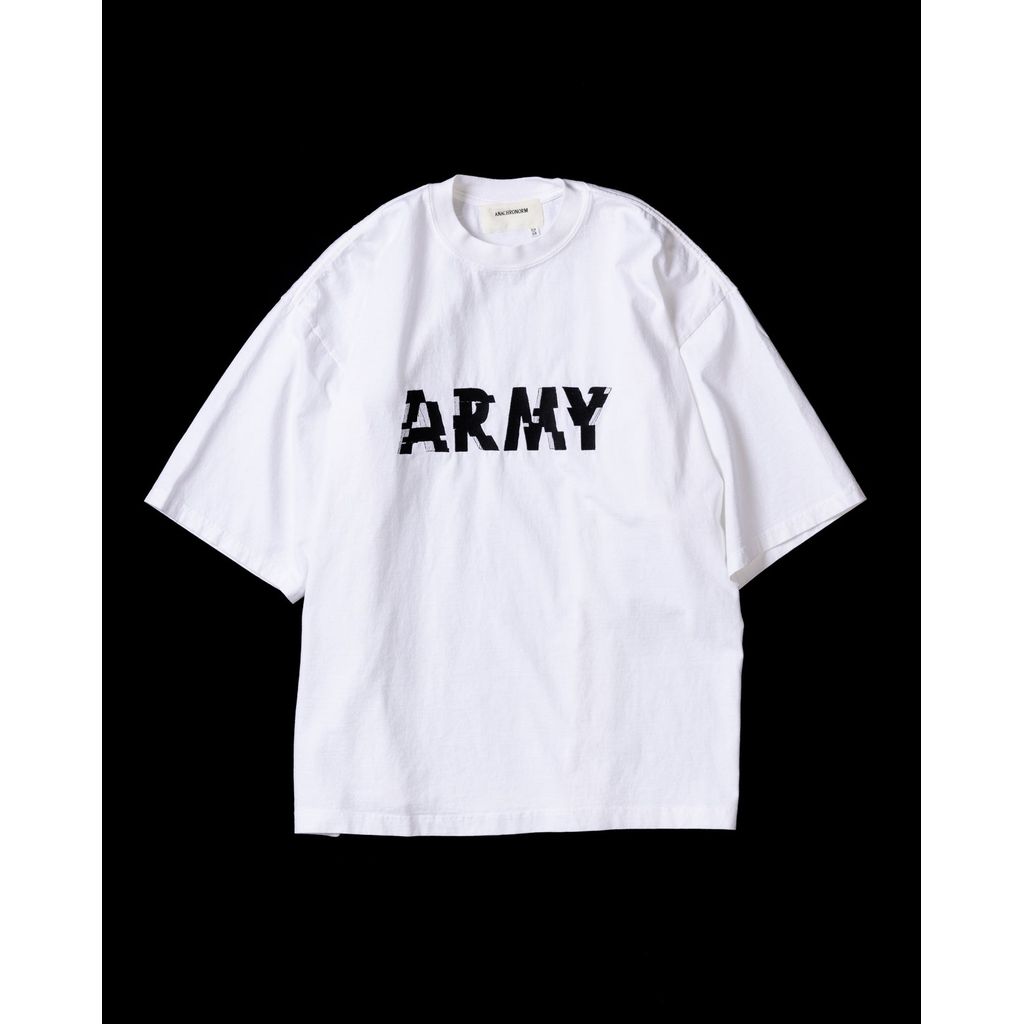 ANACHRONORM ANNK-004 ARMY GLITCH EMBROIDERY S/S T-S