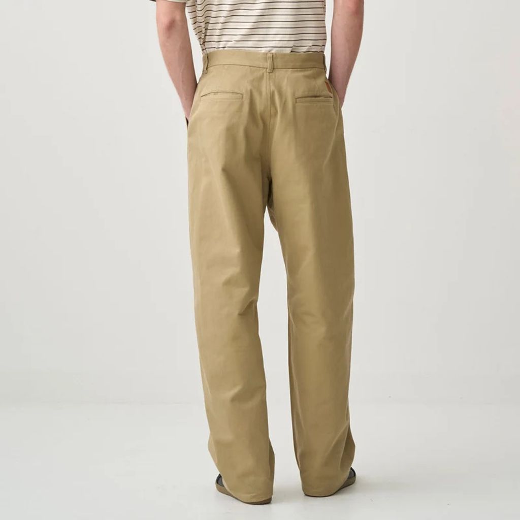ORCIVAL OR-E0301MRD-R Men's Cotton Dry Twill Wide Curve Pants 26aw