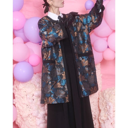 THOMAS MAGPIE flower jaguard coat