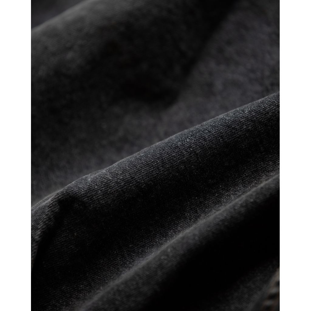 ANACHRONORM FRONT TUCK WASHED BLACK DENIM JACKET