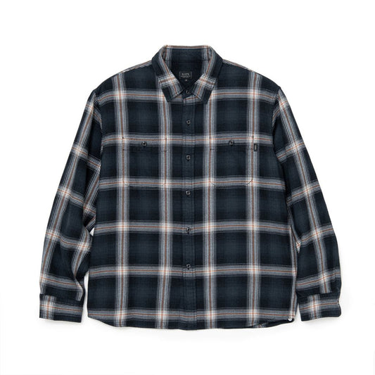 RATS COTTON RAYON CHECK SHIRT