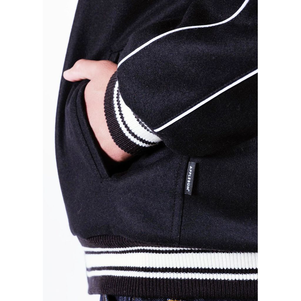 APPLEBUM COLLARED MELTON STADIUM JACKET / 2520604