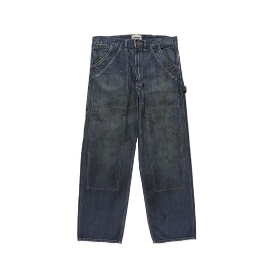 BOW WOW DOUBLE KNEE INDIGO DENIM PANTS