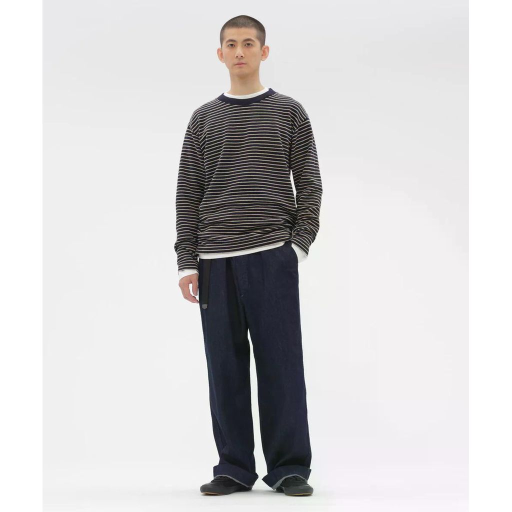 MHL. CANTON LIGHT DENIM TROUSERS