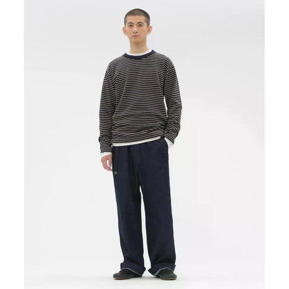 MHL. CANTON LIGHT DENIM TROUSERS