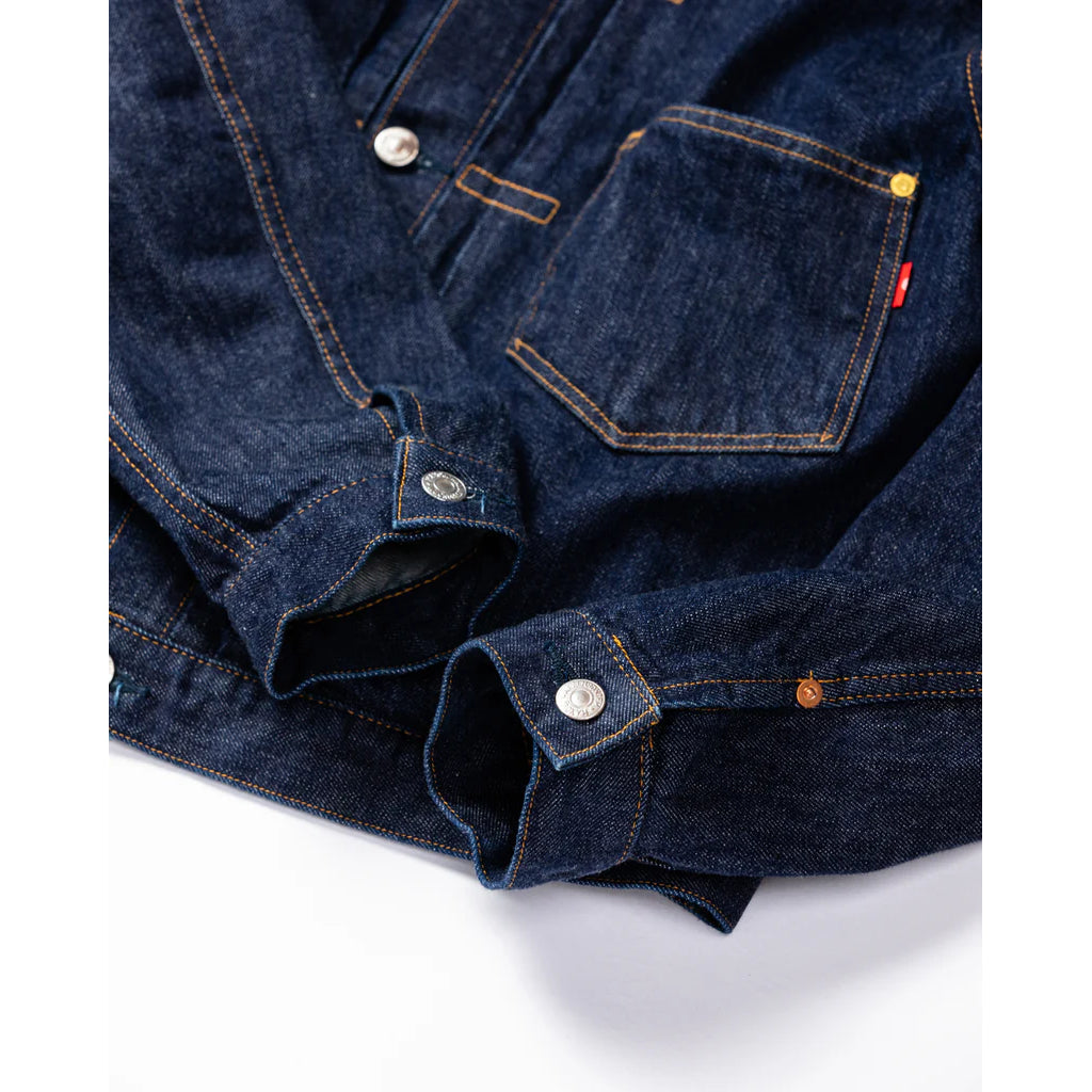 ANACHRONORM CONTEXT-005 FRONT TUCK DENIM JACKET(ONE WASH)
