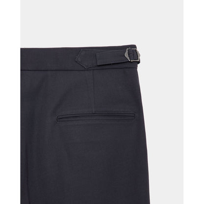 marka 2/60 Washer Wool Gabardine Two Tuck Baggy Trousers