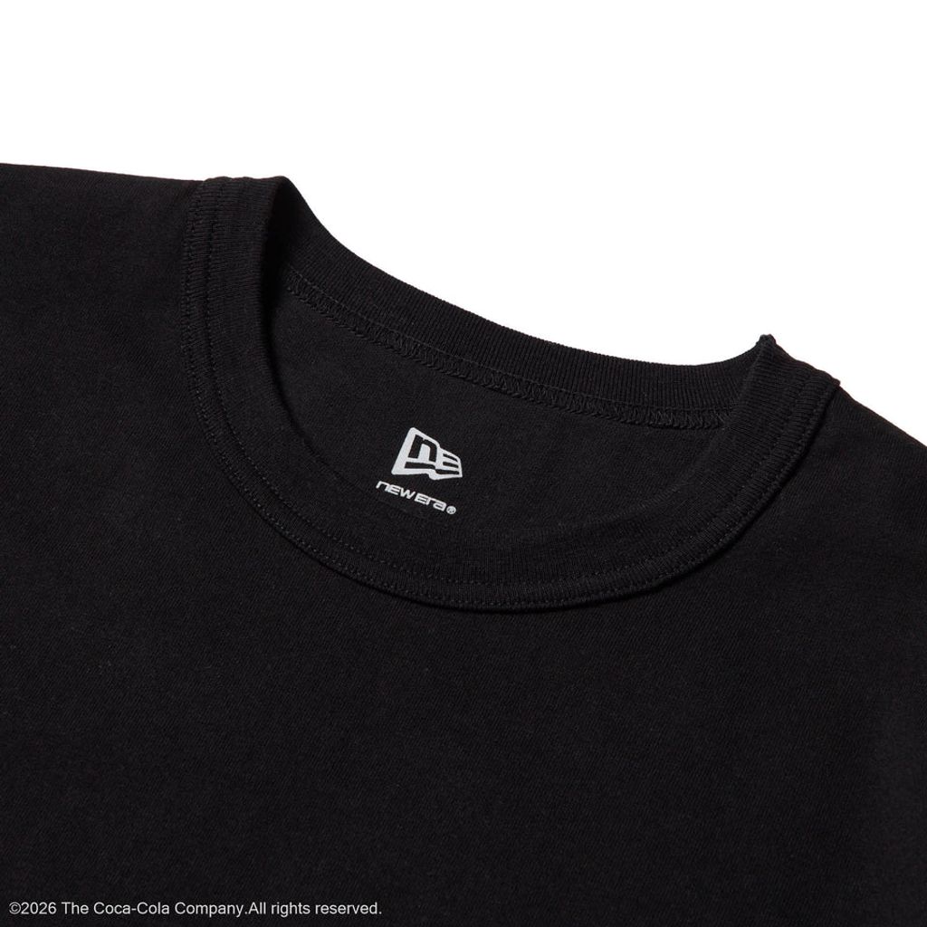 NEW ERA  長袖 ウォッシュド コットン Tシャツ Coca-Cola コカ･コーラ ブラック