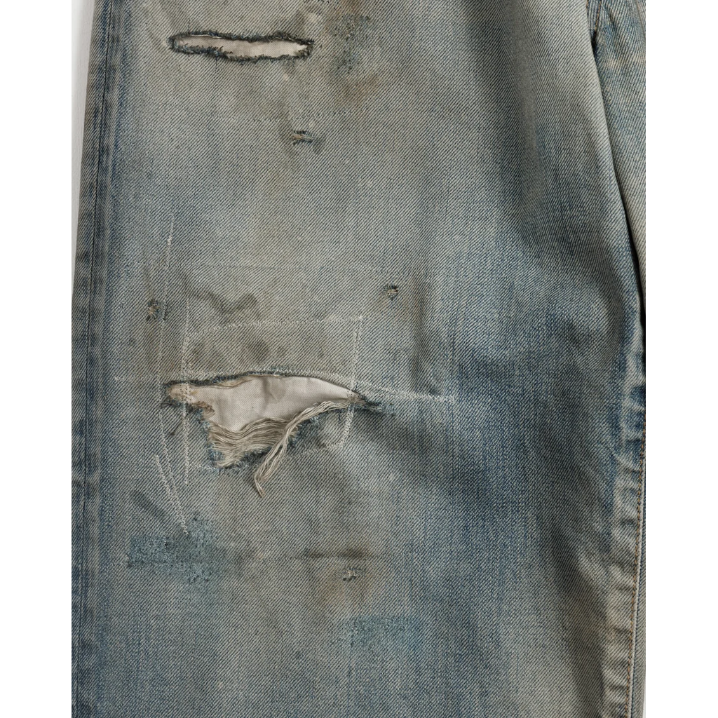 ANACHRONORM REMAKED WIDE 5P DENIM PANTS LIGHT INDIGO