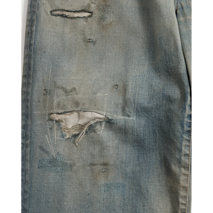 ANACHRONORM REMAKED WIDE 5P DENIM PANTS LIGHT INDIGO