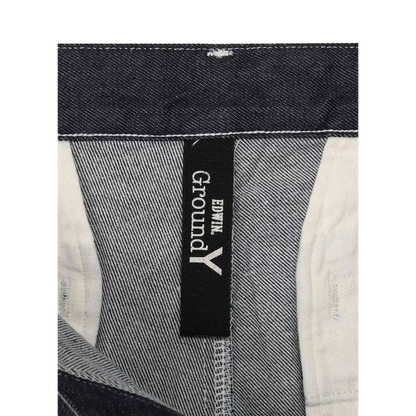 Ground Y×EDWIN 11oz INDIGO DENIM WIDE-TUCK PANTS WITH TAB DETAIL