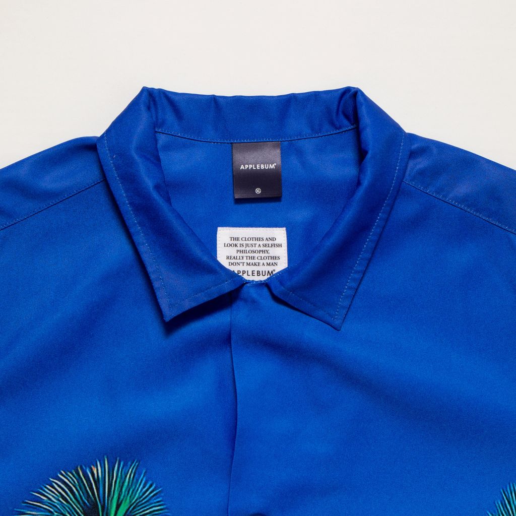 APPLEBUM Palm Basketball Court” Aloha Shirt