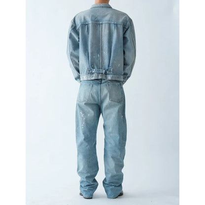 New Manual T-BACK DENIM JACKET