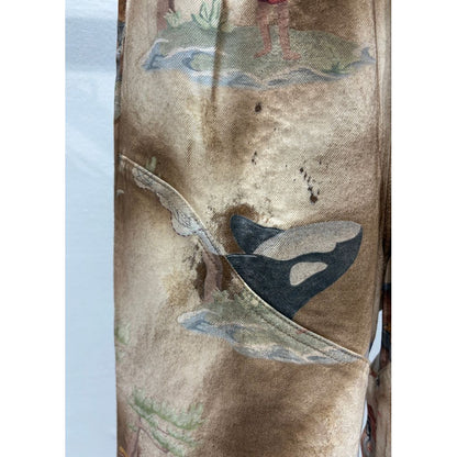 FAF NEW COMMUNE DART BAGGY DENIM (Print)