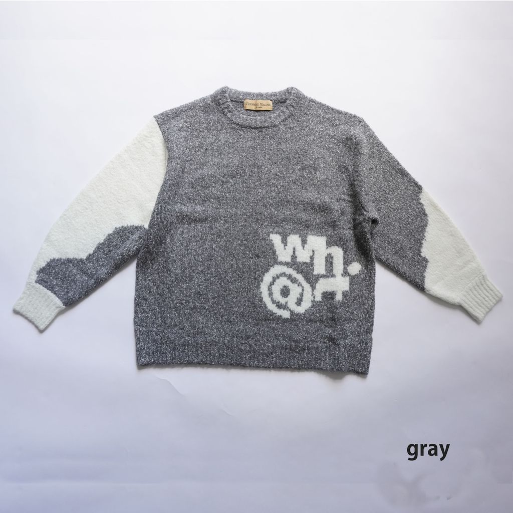 THOMAS MAGPIE  knit “WH@T”
