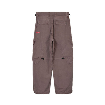 MAGIC STICK REFINED BDU WIDE PANTS (FADE RED BEAN)