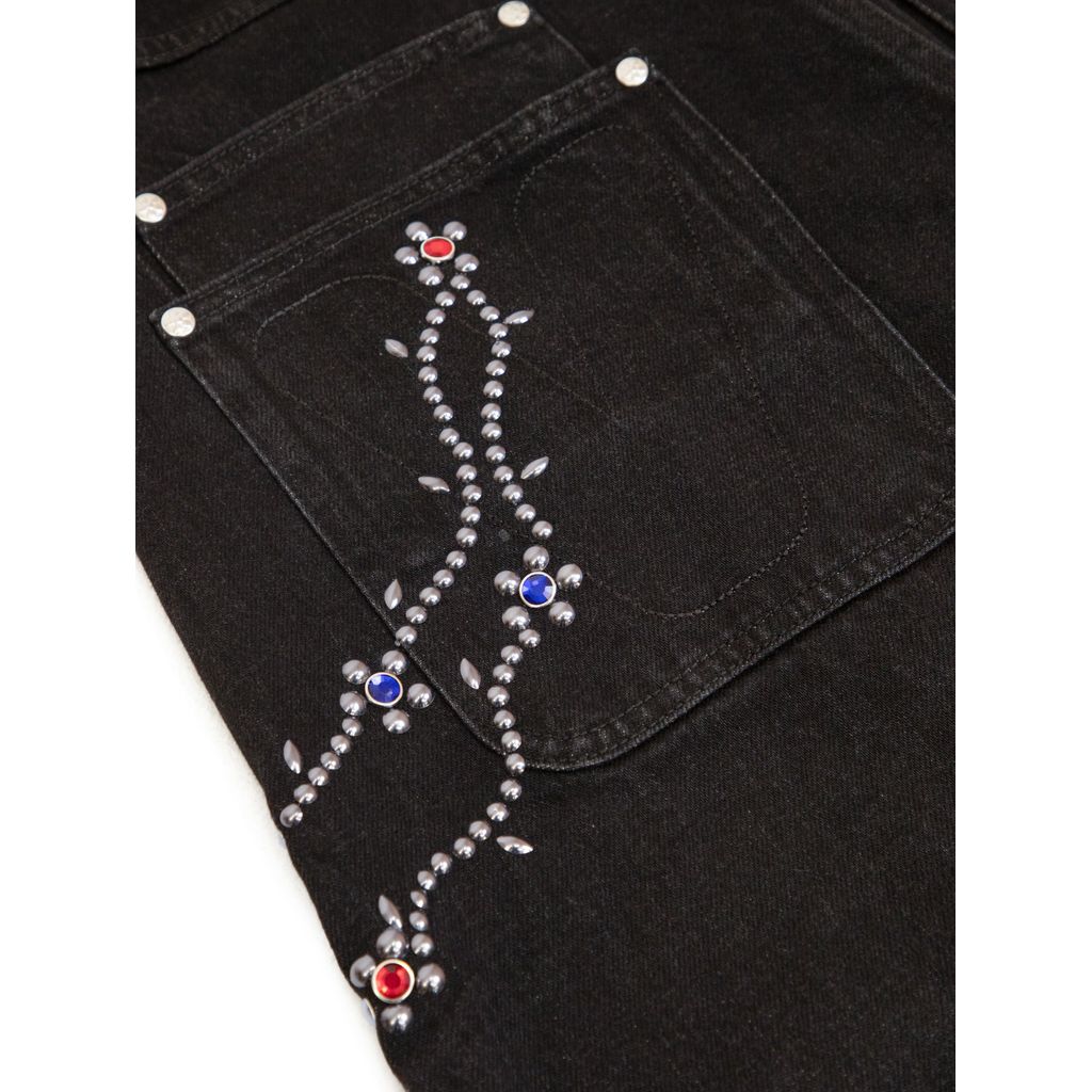 VANDY THE PINK Cotton Twill Stud Pants