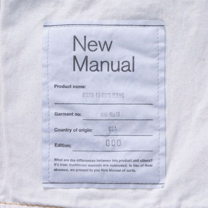 New Manual #033 LV 60'S JEANS