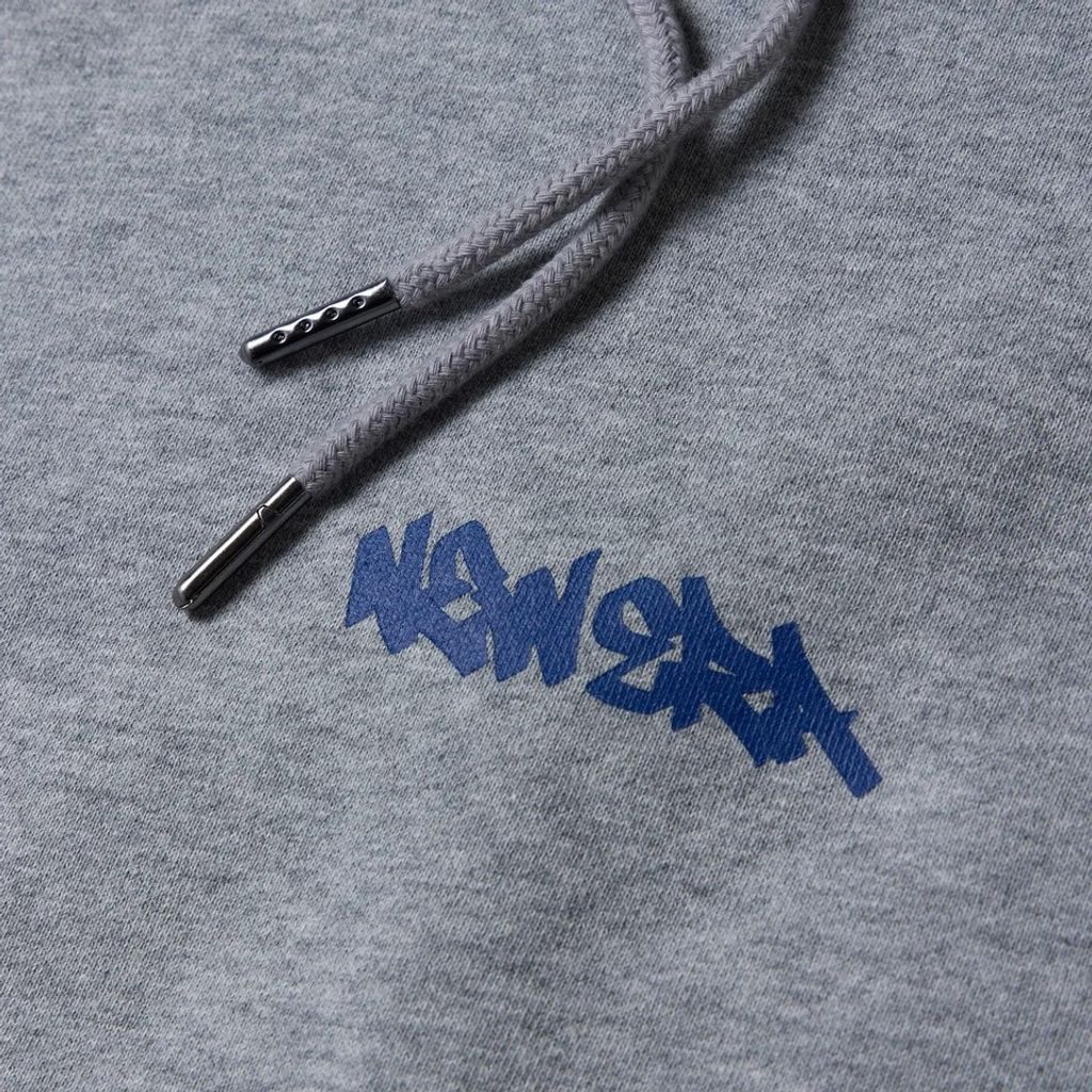 NEW ERA オーバーサイズド スウェット プルオーバー フーディー Tagging Logo ヘザーグレー  15129314