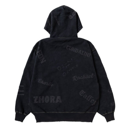 NEXUSVII.  DAMAGED ZIP UP HOODY