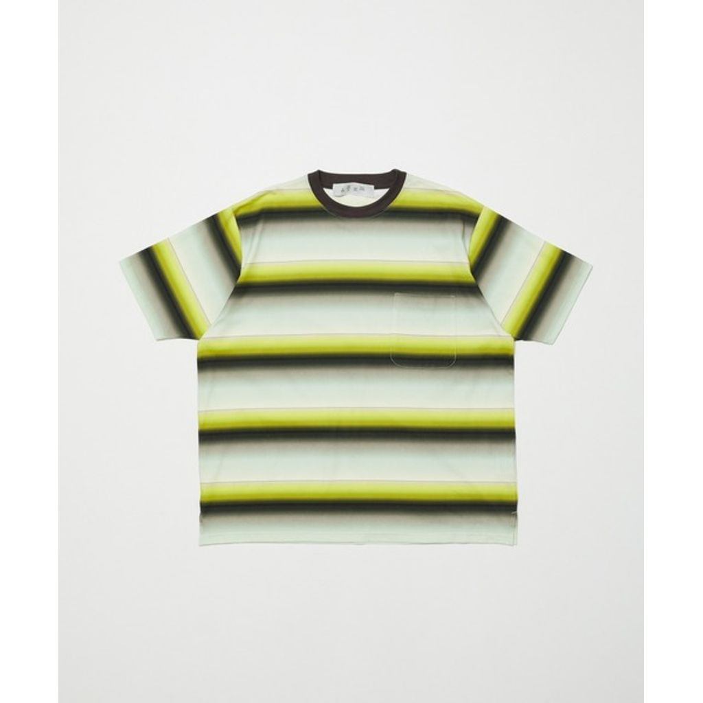 BAL GRADIENT STRIPE CREW NECK TEE