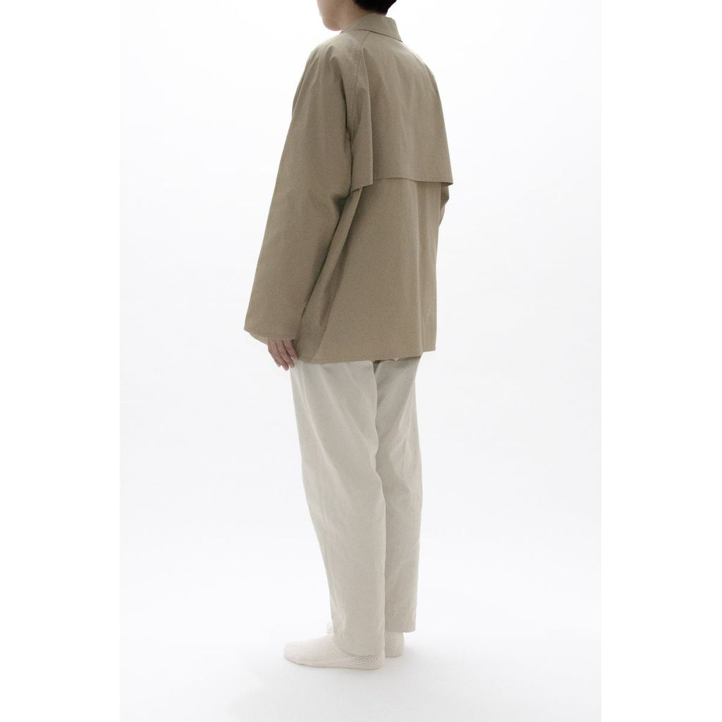 YAECA  Zip and Button Short Coat