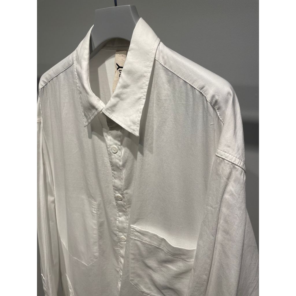 Ground Y LIGHT COTTON TWILLL WASH ONC LONG SHIRT