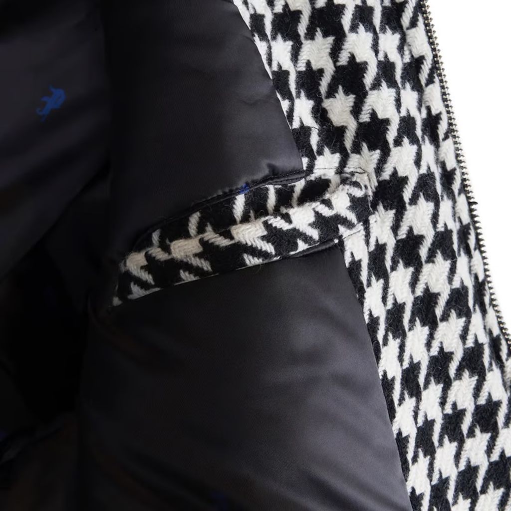 PHENOMENON HOUNDSTOOTH STAND COLLAR JKT
