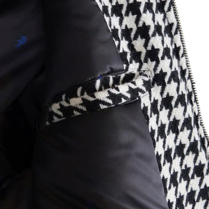 PHENOMENON HOUNDSTOOTH STAND COLLAR JKT