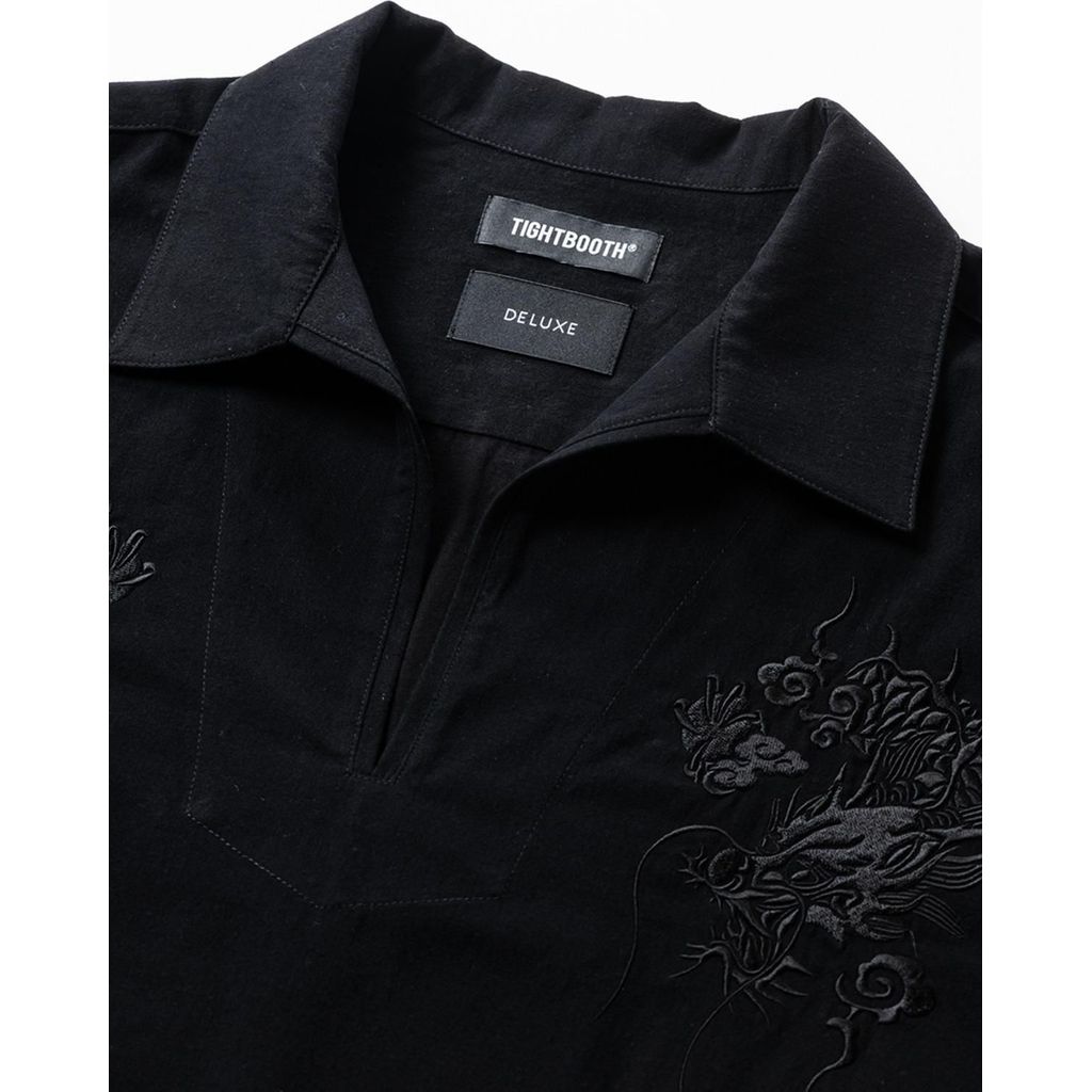 TIGHTBOOTH FLANNEL SKIPPER SHIRT - TIGHTBOOTH x DELUXE