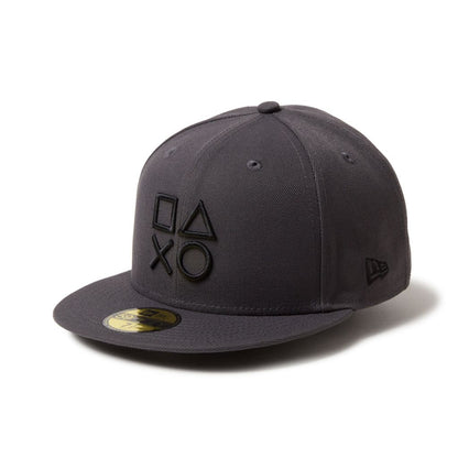 NEW ERA 59FIFTY PlayStation シェイプス ロゴ ダークグラファイト