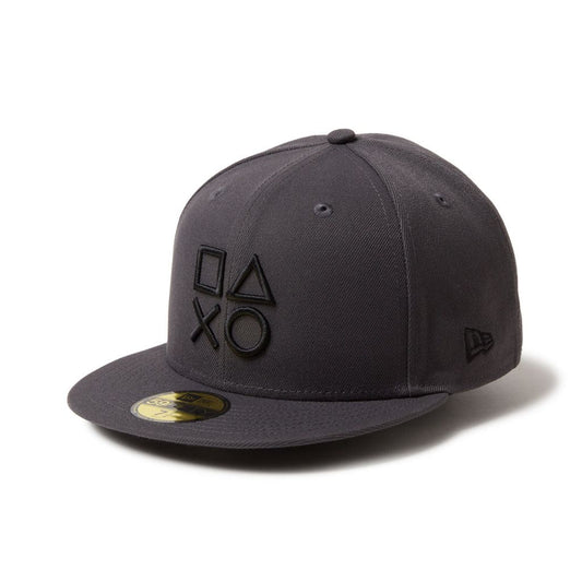 NEW ERA 59FIFTY PlayStation シェイプス ロゴ ダークグラファイト