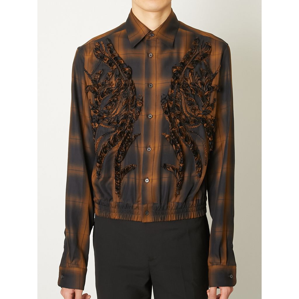 TAAKK EMBROIDERED BLOUSON SHIRT