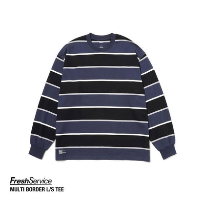 FreshSevice "MULTI BORDER L/S TEE"