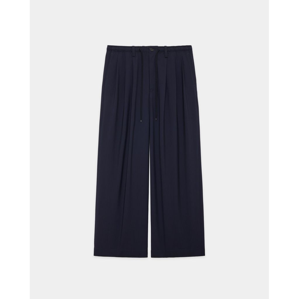 MARKAWARE   ORGANIC WOOL 2/80 TROPICAL TRIPLE PLEATED EASY TROUSERS