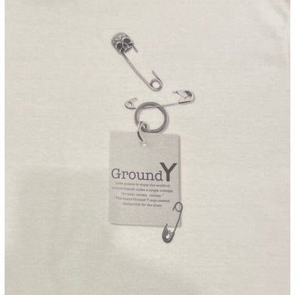Ground Y COTTON JERSEY TROMPE-L'OEIL PIN T-SHIRT