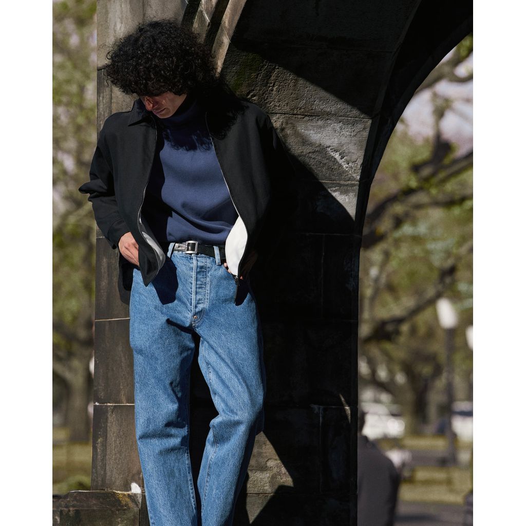 FOUNDOUR MOCK NECK LONG SLEEVE SHIRT