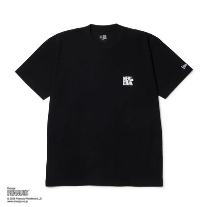 NEW ERA 半袖 コットン Tシャツ Vintage PEANUTS ピーナッツ JOE COOL ジョー・クール ブラック