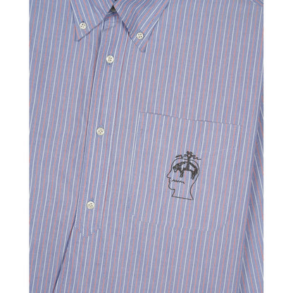 BRAIN DEAD Brooks Brothers California Half Placket Oxford Button Up Shirt - Blue