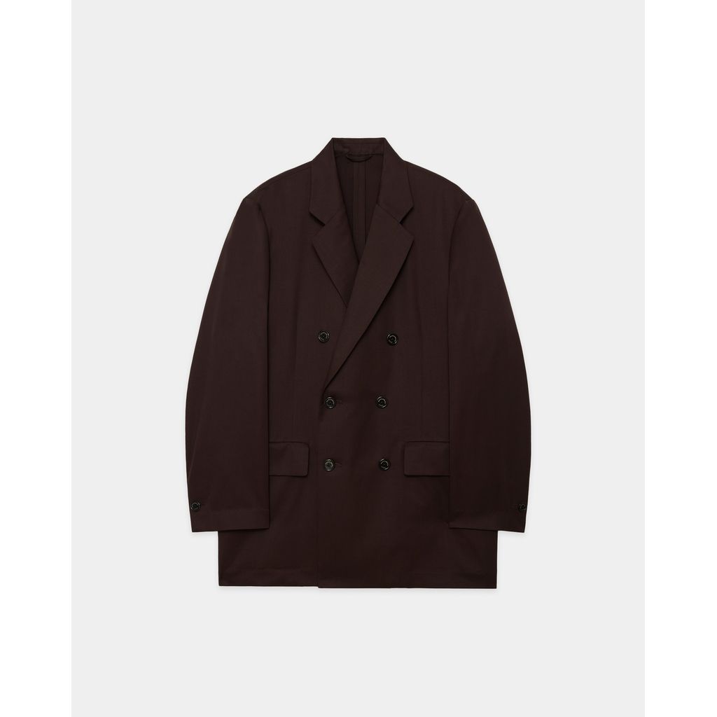 MARKAWARE  SUPER 160's WOOL GABARDINE DOUBLE BREASTED COMFORT JACKET
