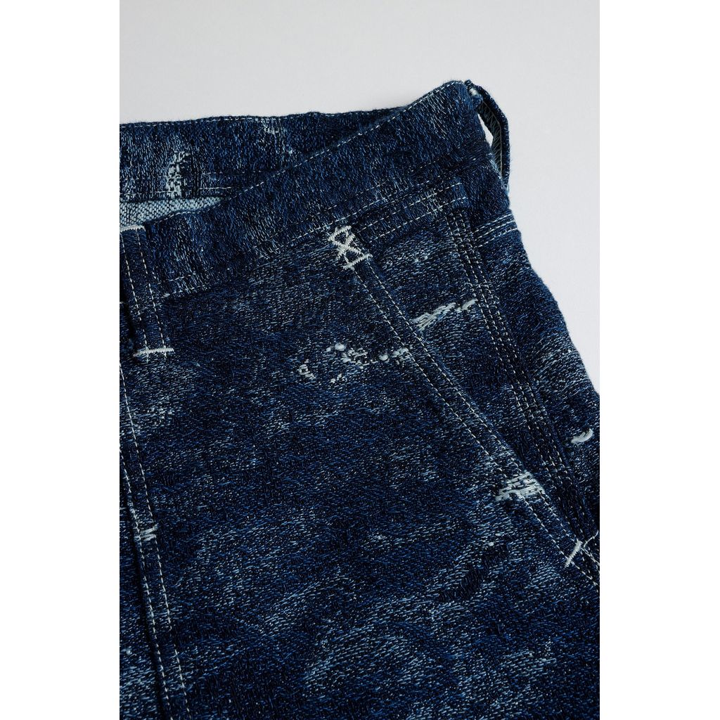 FDMTL  JACQUARD PAINTER PANTS RINSE