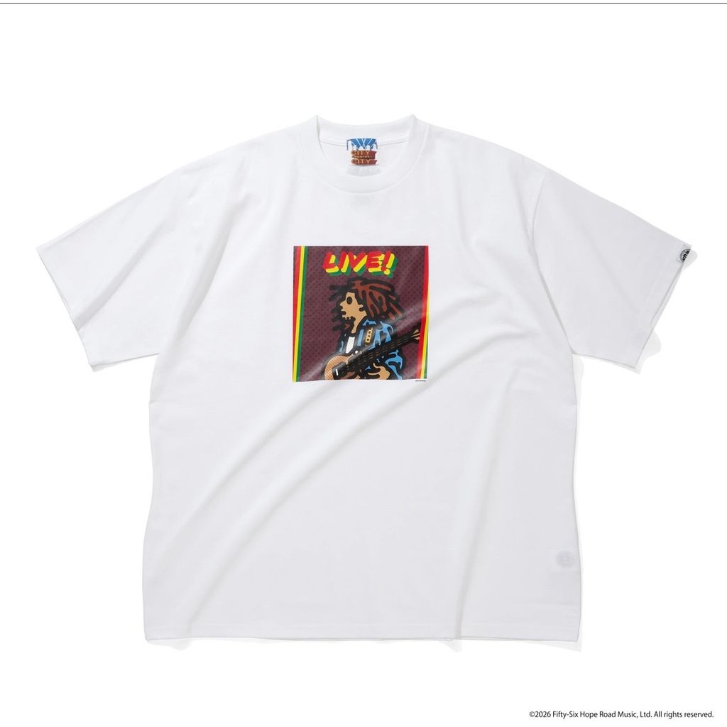 CITY COUNTRY CITY CITY COUNTRY CITY x BOB MARLEY_COTTON T-SHIRT_LIVE!