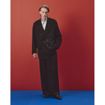 MARKAWARE Organic Wool Survival Cloth® Triple Pleated Wide Trousers