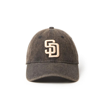 NEW ERA 9TWENTY Over Dye Denim サンディエゴ・パドレス ブラウン