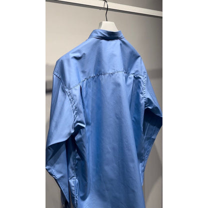 COMME des GARCONS HOMME コットンブロード LOGO シャツ（SAX）